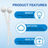 EZGO 100pcs Dental Mouth Oral Teeth Mirrors with Shiny Handle and Free Protective Packing, Every Mirror Individually