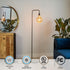 Artist Series G125 LED Globe Light Bulbs, 9W, 100W Equivalent, Amber, E26 Base, Vintage Filament, 2500K Warm White