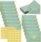 Teling 50 Pcs A7 Envelopes, 5 x 7 Card Envelopes with Gold Embossed Wax Seal for Graduation, Wedding