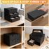 aopule 6 Packs Box,3x5 Lid,2-Compartment 3'x5' Index Cards Index Card Holder with Black Index Card Storage Organizer