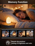 Dimming 7 Egg Night Light for Nursery: Baby Night Lights Tap Lamp Stepless with Warm White and RGB Colors Rechargeable