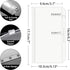 HAUTOCO 15PCS A6 Binder Pockets - 6-Hole Budget Envelopes Planner Inserts for A6 6-Ring Binders, Clear PVC Zipper Pouch
