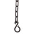 US Weight 2" x 10' Black Plastic Safety Chain, SunShield UV Resistant Technology, Made in USA