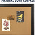Quartet Cork Board Bulletin Board, 17" x 23", Framed Black Frame, Decorative Pin Board