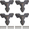 uxcell 33x33x33mm Metal Box Corner Protectors Edge Guard Bronze Tone 8pcs