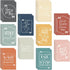 Fulmoon 100 Pcs Mini Motivational Notebooks, Bulk Inspirational Pocket Notepads for Team Gifts, 10 Styles