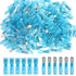 100PCS Insulated Heat Shrink Spade Connectors, Female/Male Quick Disconnect Wire Connector Kit
