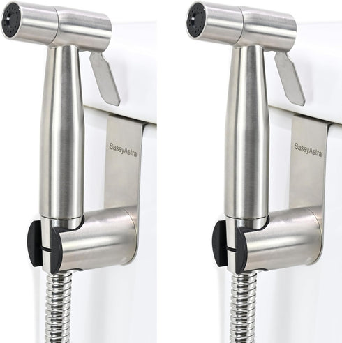 SassyAstra Handheld Toilet Bidet Sprayer Adjustable Water Pressure, with Hose, Feminine & Pet
