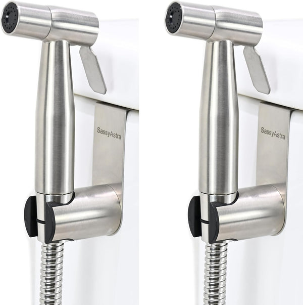 SassyAstra Handheld Toilet Bidet Sprayer Adjustable Water Pressure, with Hose, Feminine & Pet