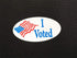 I Voted Stickers with American Flag, 2 x 1 Inches, 500 Adhesive Labels for Voter Locations and Polling Stations