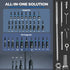34 Set, Set, toolant Piece Magnetic Nut Driver Impact Driver Bit Deep Nut Driver, Impact Socket Adapters, Wing Nut