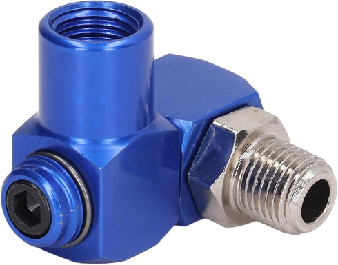 Pneumatic Tool Adapter, 4Pcs 360 Degree Air Hose Connector, 1/4in NPT Swiveling Air Fitting