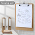 Wood Clipboards 30 Pack, Letter Size Hardboard Clip Board 8.5x11 for Classroom, Office Supply, and Students