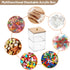 BTSKY Clear Stackable Paper Clip Holder with Bamboo Lid, 2-Layer Acrylic Office Supply Accessory Organizer