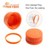 Glass Media Bottle 1000ml, Round Storage Bottles, 3.3 Borosilicate Glass with PP GL45 Screw Cap, 1 Piece