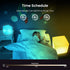 7-inch 16 IP65 Dimming LOFTEK LED Cube Lights, Rechargeable RGB Colors Tesseract Cube, Cordless with Remote Control