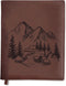 Sunny Lark Mountains Leather Journal | Refillable Leather Journal for Women &