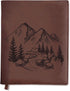 Sunny Lark Mountains Leather Journal | Refillable Leather Journal for Women &