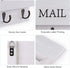 DLQuarts Mail Organizer with Key Holder, Wall Mounted Wooden Mail Sorter with 3 Hooks, White