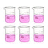 Heavy Duty Glass Beakers Set, 6 pcs of 250ml Thick-Walled, 3.3 Boro Griffin Low Form with Double Scale Graduation