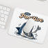 FGFK 9.5x7.9 Inch Funny Shark Skeleton Mouse Pad, Stay Positive Inspirational Mouse Pads for Work Wireless Mouse