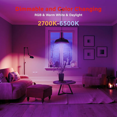 Sengled Bulbs Bulbs, Bulbs 2700K-6500K Dimmable, 60W, (4P+ 1 Dual Mode Smart Light with Remote & App Control, Color