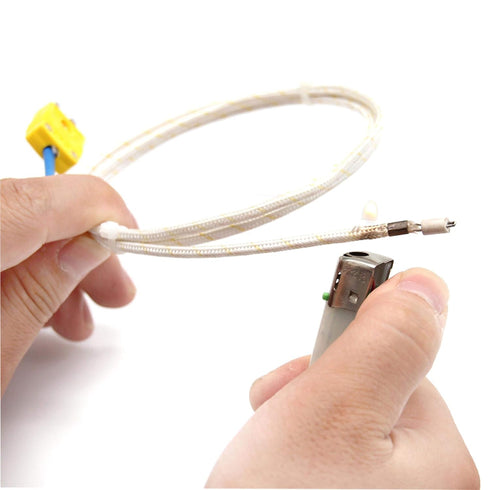T-PRO K-Type Thermocouple Wire - Very High Temperature (0-1000?) Fiberglass (1M Wire)