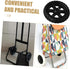 2pcs Heavy Duty Utility Cart Wheels Rubber Replacement Casters for Shopping Trolley Shock Absorbing Rolling Cart