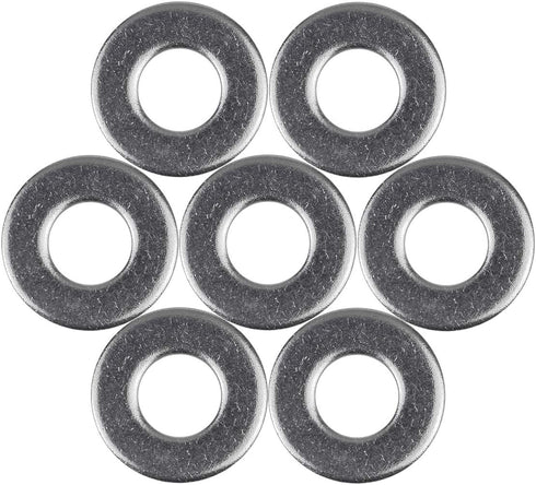 1/4 Inch Stainless Flat Washer, 5/8 Inch Outside Diameter, 304 Stainless Steel, 100 Pieces