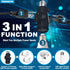 2Pcs Tobasovk 3 Prong Light Socket Adapter, Double Sides Both Support 3 Prong Light Socket to Plug Adapter (Black).