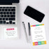 Bright Motivational Sticky Note Ensemble Set, 5 Notepad Set, 50 Sheets Per Pad, Modern Repositionable Notepad
