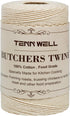 Tenn Well Cooking Twine, 3Ply 656Feet Food Safe Cotton Butchers Twine for Roasting, Tying Meat