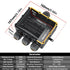 IP68 Waterproof Junction Box, 4-Way Outdoor Cable Connectors with 4 Cable M25 Gland for 4-14 mm Diameter Cable, Black