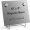 Magnetic Bulletin Board with Stand – Small Dry Erase Memo Board – Tabletop Metal Easel for Magnet Display