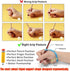 PCJJ 6PCS 3-5 Pencil Grips for Kids Handwriting Ergonomic Pencil Grip Trainer for Toddlers Preschool Writing Aid
