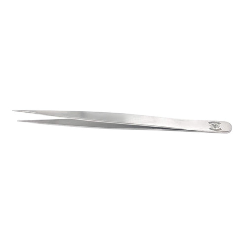 High Precision Stainless Steel Lab Forceps with Long Straight Very Fine Tip (5.5 in.)