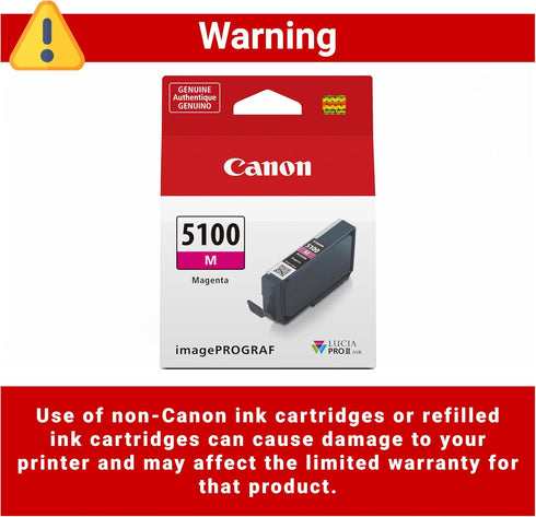 Canon PFI-5100 PRO-310 Genuine Magenta Ink Tank, Compatible with ImagePROGRAF Printers