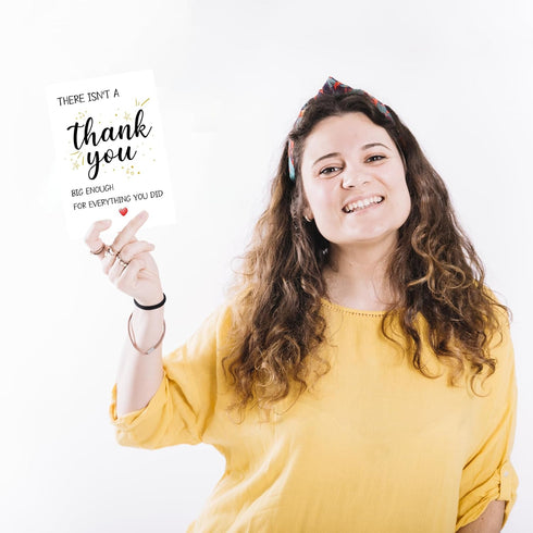 UUEFKTN Funny Thank You Card, Simple Thank You Card Appreciation Card for Coworker Boss Teacher Friend Doctor Nurse
