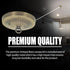 Ciata 5 Inch 50 Lighting Canopy Kit with Hook, Mounting Hardware for Chandelier, Ceiling Fan, Swag Light Fixture