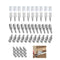DIELLY 48 Pack Self Tapping Screws Cabinet Laminate Support, Shelf Pins with Non-Slip
