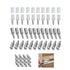 DIELLY 48 Pack Self Tapping Screws Cabinet Laminate Support, Shelf Pins with Non-Slip