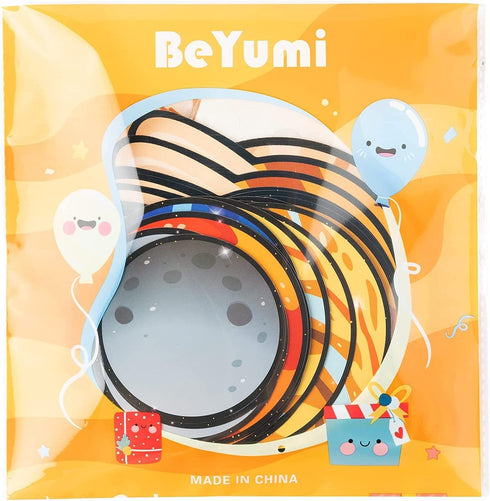 BeYumi 45Pcs Solar System Cutouts, 9 Planets Galaxy Wall Decal for Classroom and Party Decor
