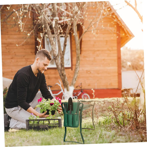 Garden Kneeler Tool Pouch for Easy Access to Gardening Tools Storage Bag for Garden Kneeler Stool for Gardeners