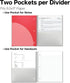 Dunwell 3-Pack 1-Subject Notebook - College Ruled, 100 Sheets (200 Pages), Red, Blue, Black Spiral Notebook 8.5 x 11