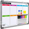 Small Weekly Calendar Dry Erase Whiteboard, 16" x 12" Magnetic Hanging Double-Sided Board for Home, Office