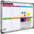 Small Weekly Calendar Dry Erase Whiteboard, 16" x 12" Magnetic Hanging Double-Sided Board for Home, Office