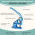 FLK Tech Heavy Duty Hand Press Grommet Machine - Craft/Industrial Use with 1500 Grommets and 3 Dies