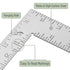 Mr. Pen Framing Square - 8 inch x 12 inch Silver Carpenter Square, Right Angle Ruler, Framing Tools