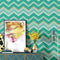 Y1332 Peel and Stick Chevron Stripe Wallpaper 17.7in x 9.8ft Vinyl Geometric Herringbone Self-Adhesive for Kids Room