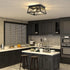 2 1 Pack, Pynsseu Industrial Ceiling Light, Lights Farmhouse Semi Flush Mount Ceiling Fixture for Kitchen Island Dining